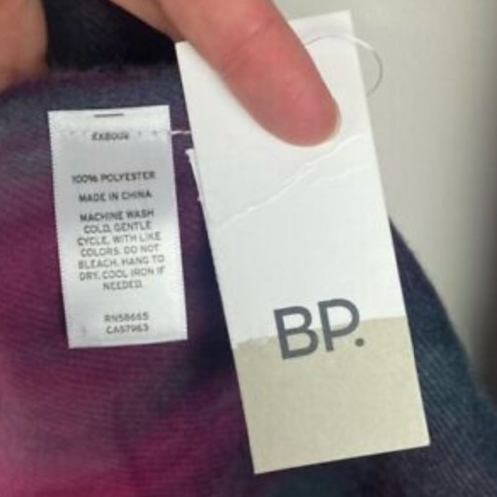 Nordstrom BP Tie Dye Blanket Scarf New With Tags Pink White Grey Warn Cozy NWT - Picture 6 of 9